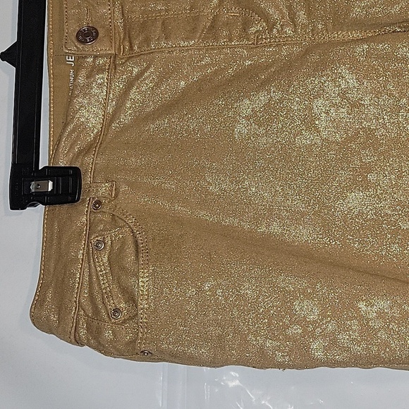 CHICO'S The Platinum Jeggings Bronze gold jeans 2‎ Going Out Sexy - Picture 2 of 6